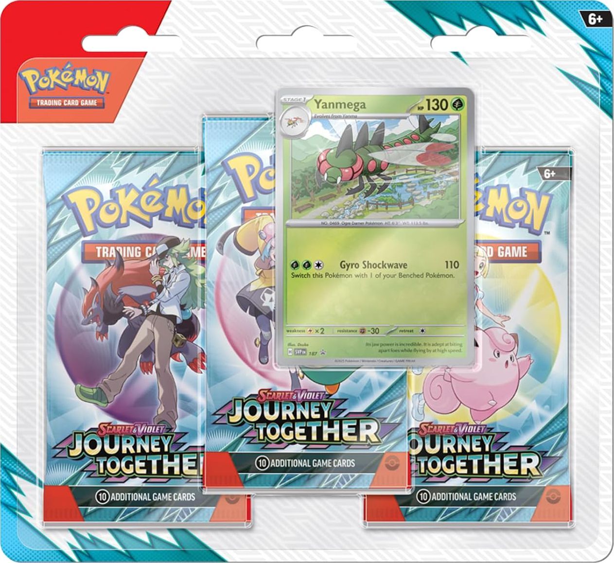 Колекційна карткова гра Pokemon: Scarlet &amp; Violet - Journey Together - 3 Pack Blisterфото