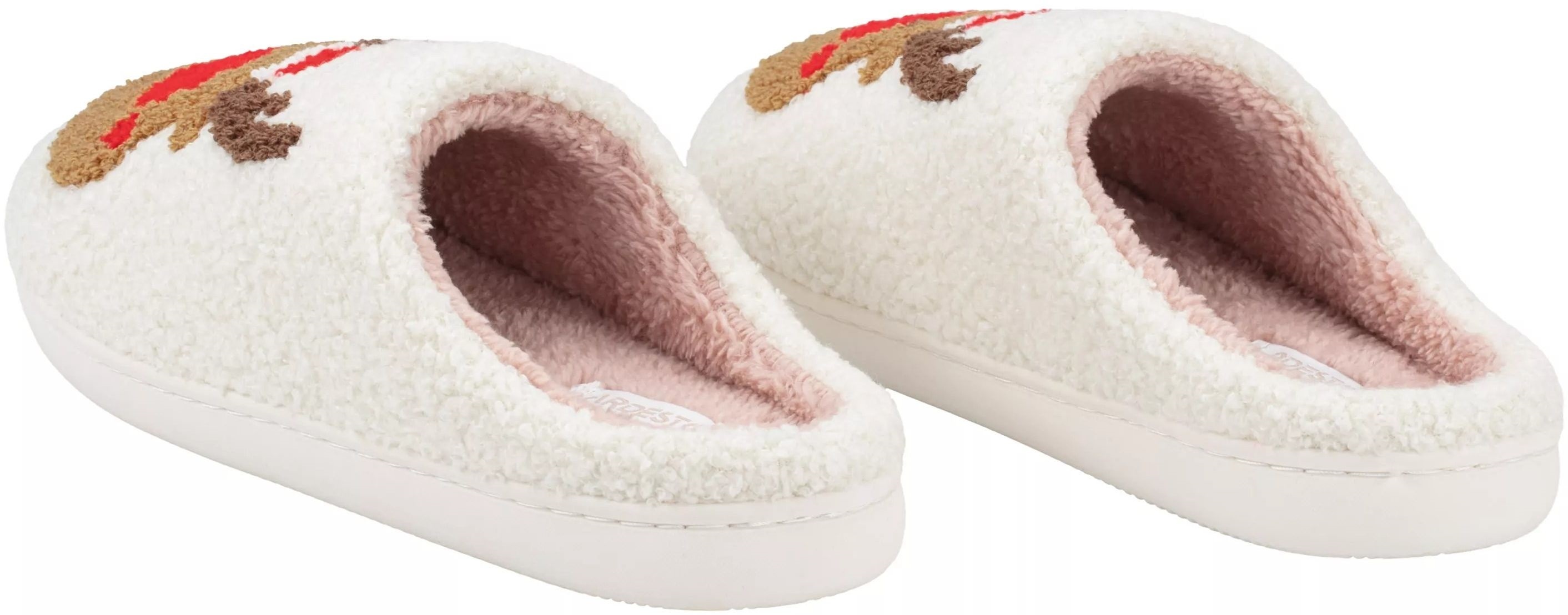 Обувь домашняя ARDESTO Christmas 38/39 размер, 100% полиэстер, подошва 100% резина, белый фото 