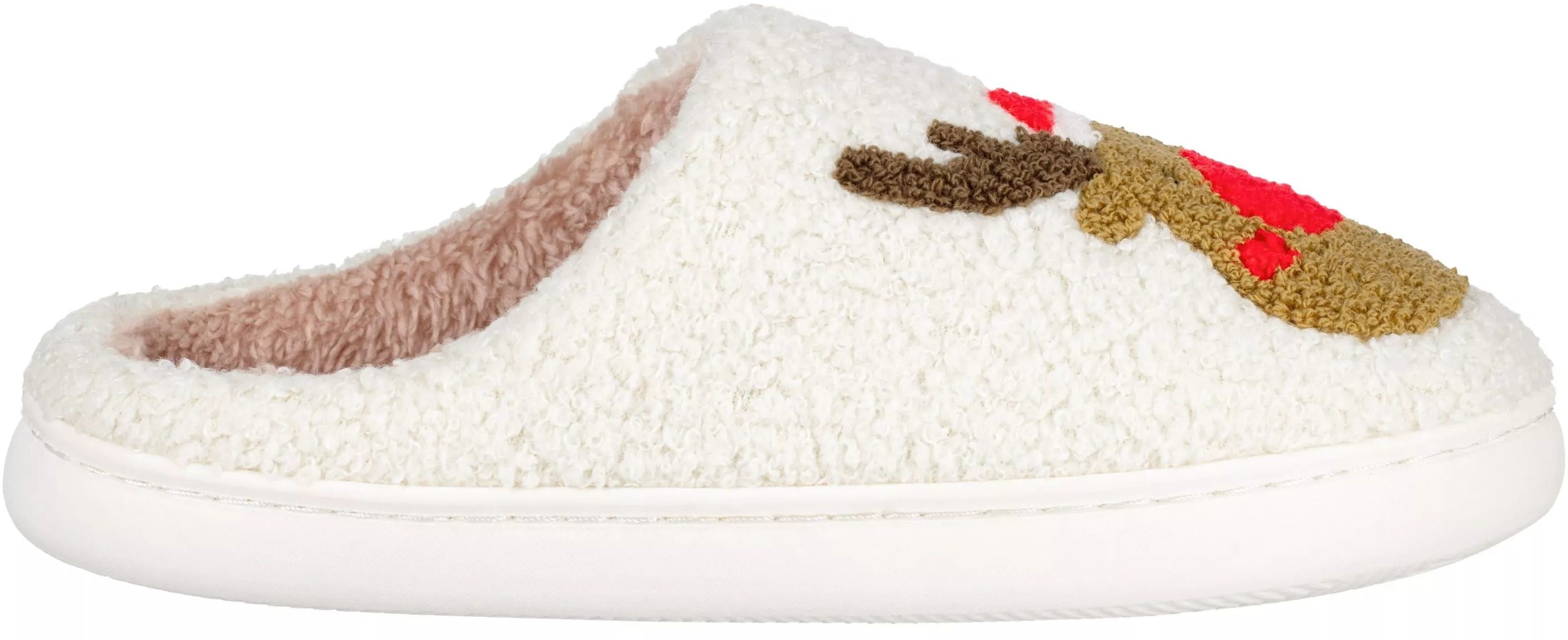 Обувь домашняя ARDESTO Christmas 38/39 размер, 100% полиэстер, подошва 100% резина, белый фото 