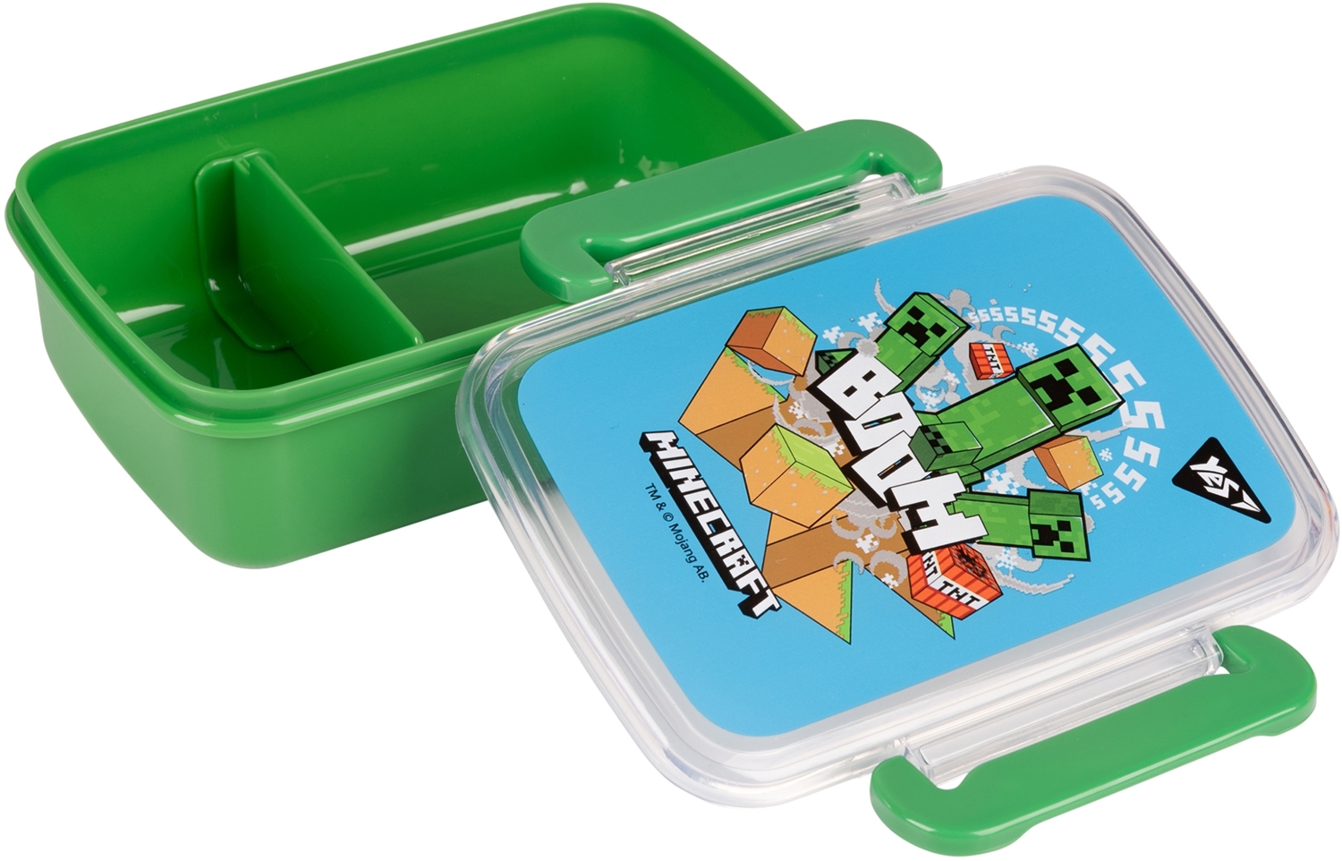 Ланч-бокс Yes Minecraft 420 мл, зелено-блакитнийфото