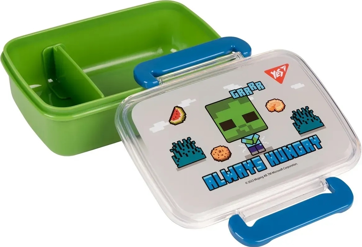 Ланч-бокс Yes Minecraft 420 мл, зелено-сірийфото