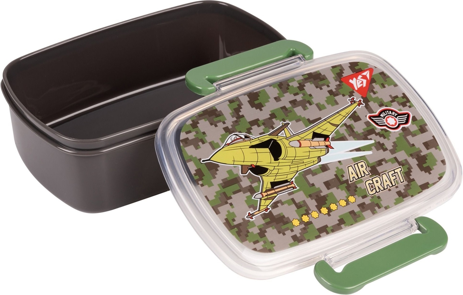 Ланч-бокс Yes Military 750 мл коричневий (708066)фото