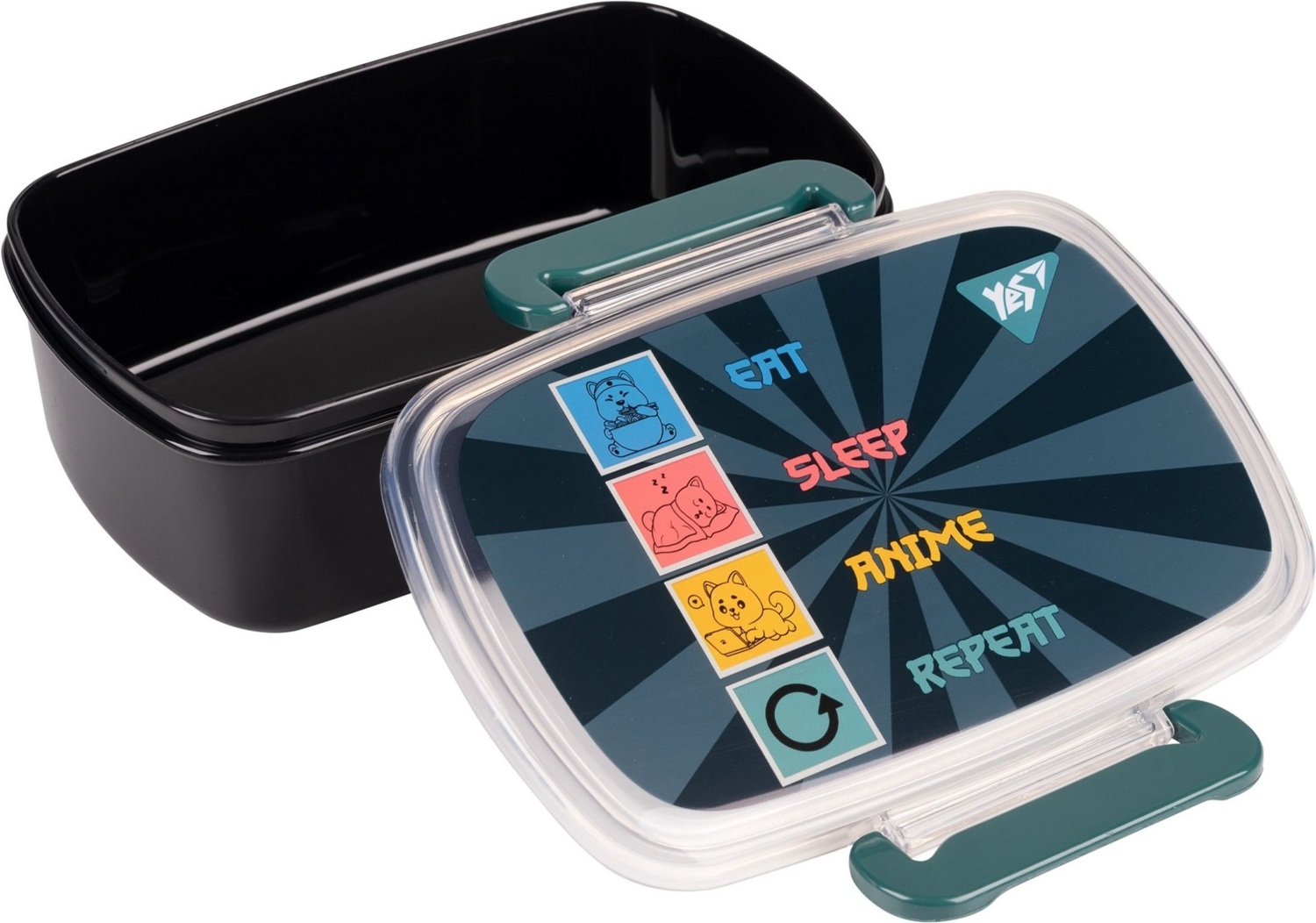 Ланч-бокс Yes Anime 750 мл чорний (708067)фото