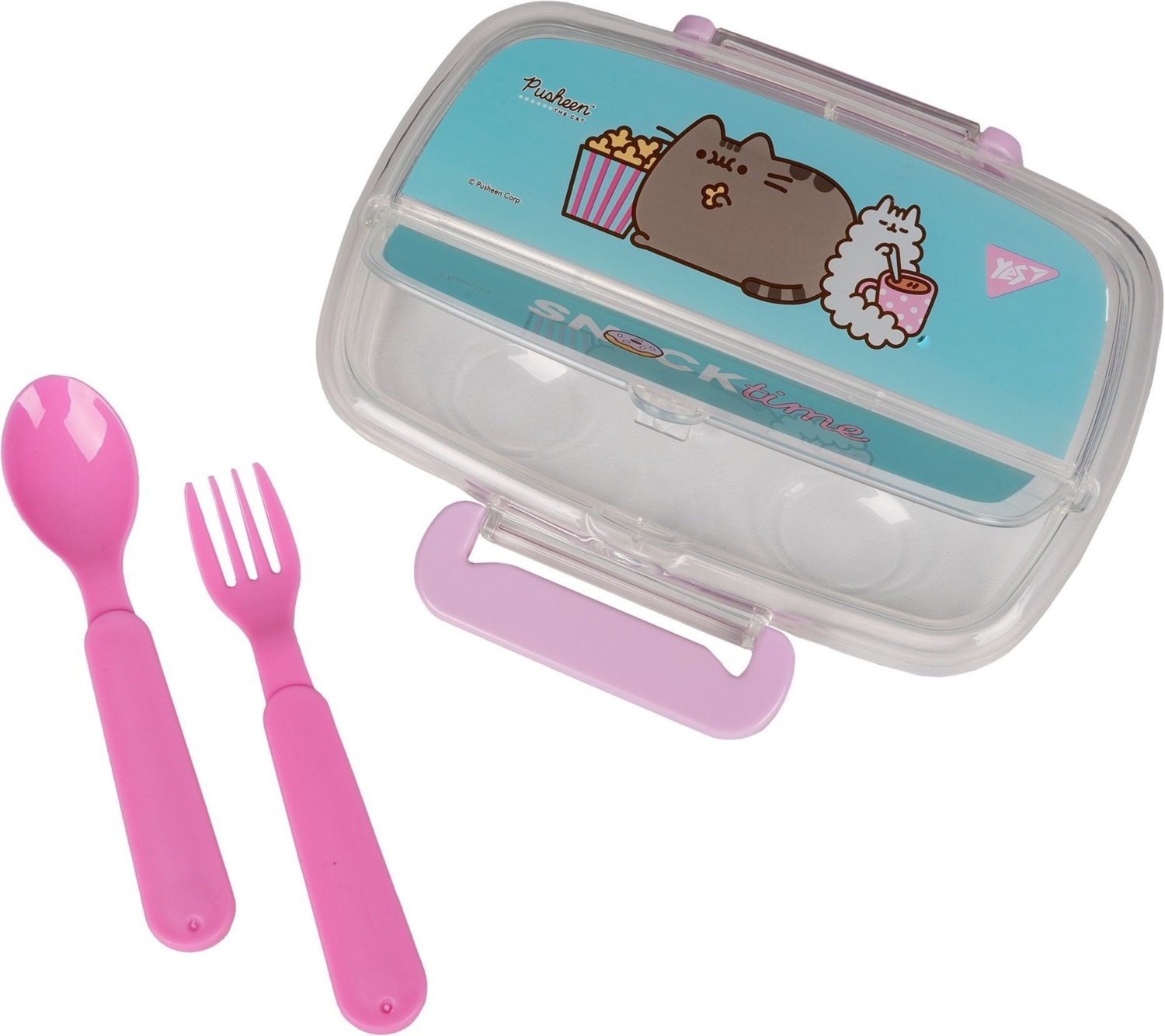 Ланч-бокс Yes Pusheen 750мл з наповненням, рожевий (708161)фото
