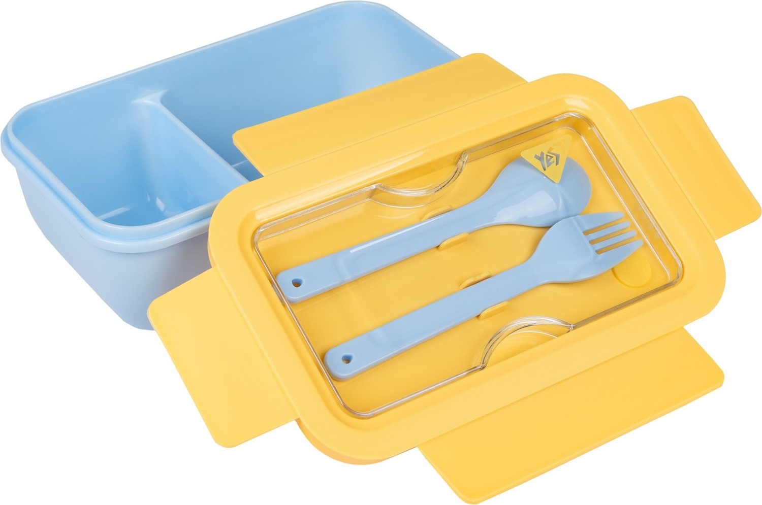 Ланч-бокс Yes Fusion 850 мл із наповненням, жовто-блакитний (708168)фото