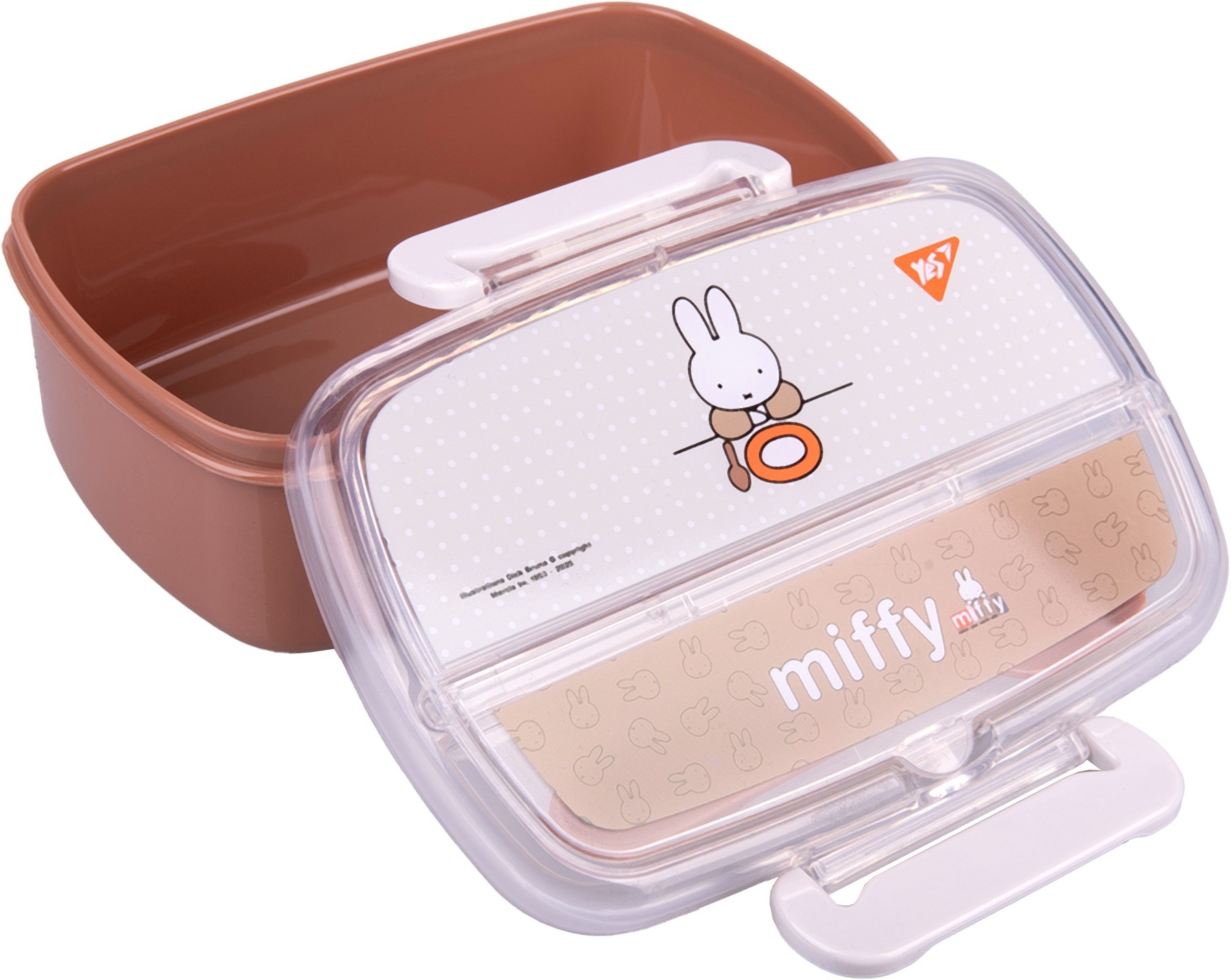 Ланч-бокс Yes Miffy 750мл з приладдям, коричневий (708372)фото3
