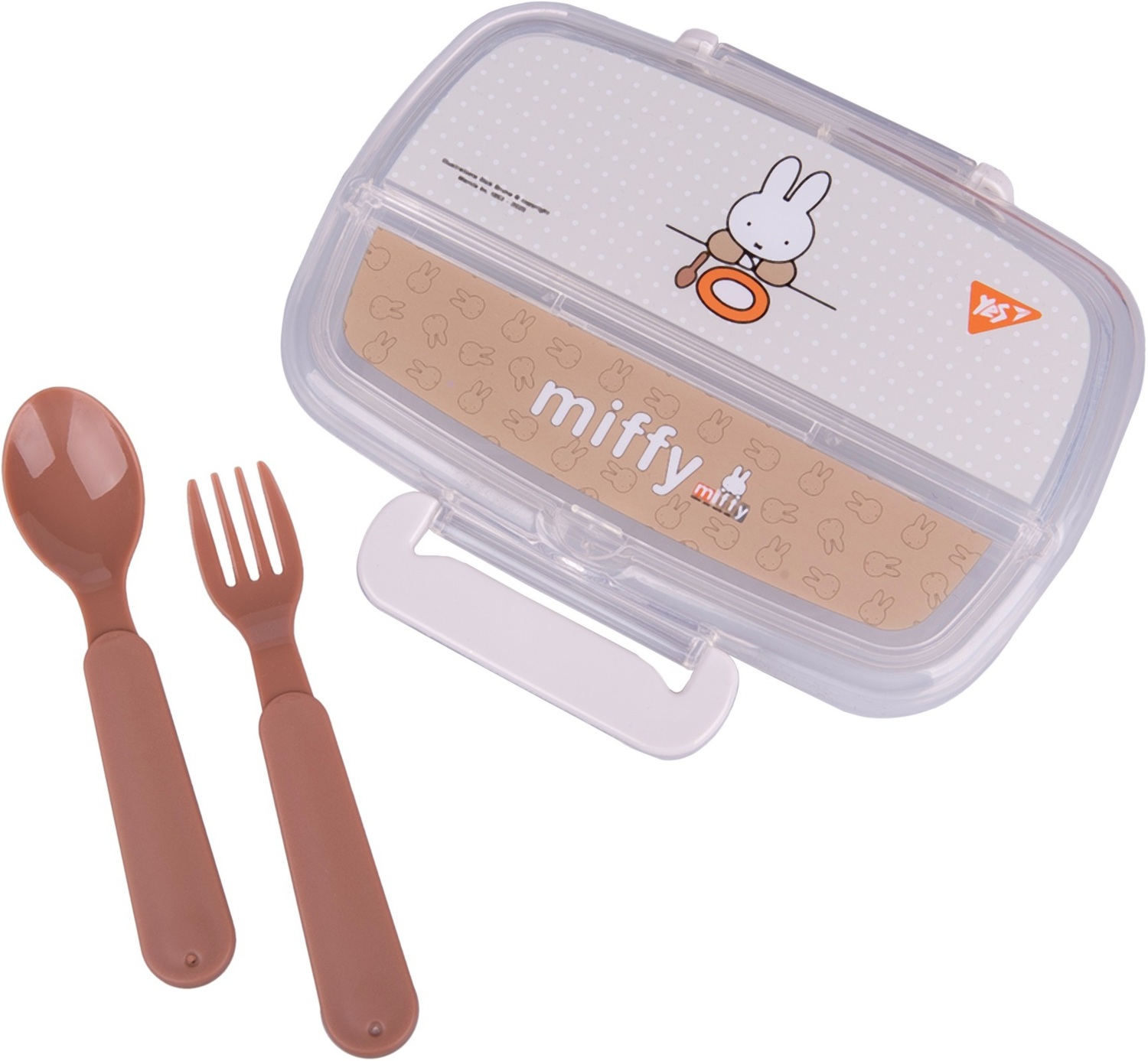 Ланч-бокс Yes Miffy 750мл з приладдям, коричневий (708372)фото