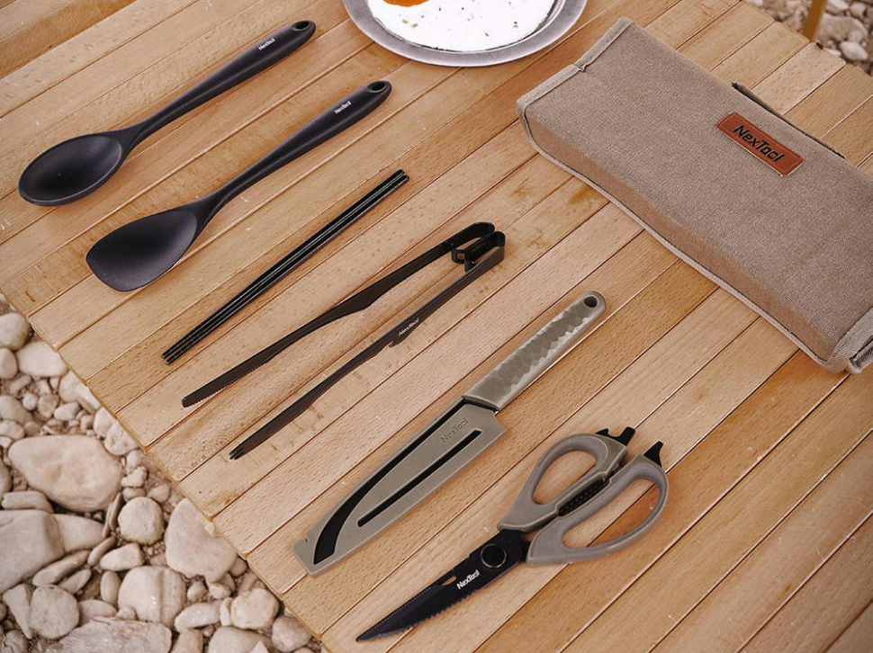 Набір посуду для кемпінгу NexTool Outdoor Cooking set, 6 предметівфото4