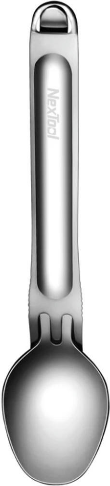 Туристичний набір ложка-виделка NexTool Portable Stainless Steel Tableware нерж.стальфото2
