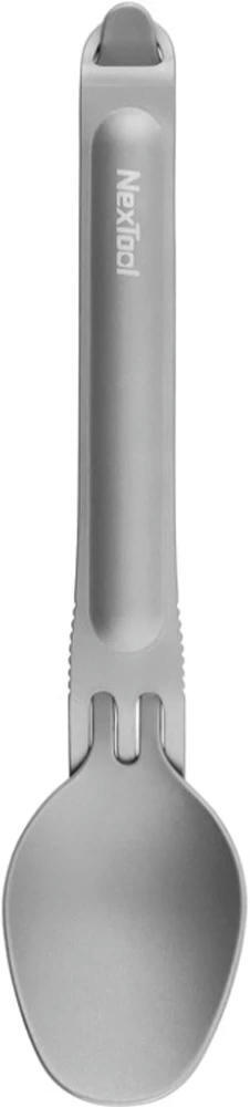 Туристичний набір ложка-виделка NexTool Titanium Tableware Set титанфото3