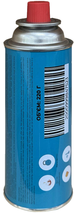 Газовий балон бутановий Quest 220гр (Q-G220)фото3