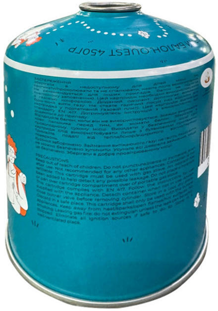 Газовий балон бутановий Quest 450гр (Q-G450)фото3