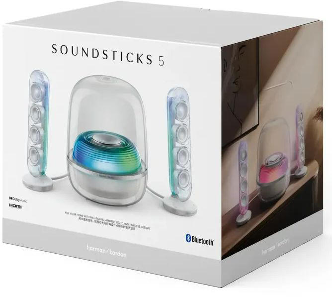 Акустическая система Harman-Kardon SoundSticks 5 White (HKSOUNDSTK5WEP) фото 3