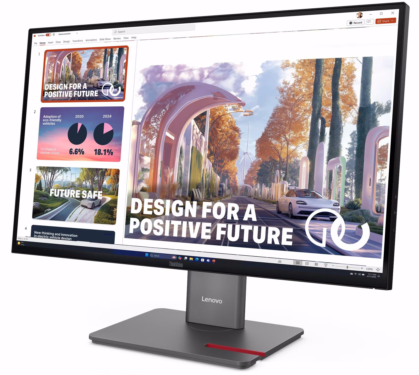 Монитор 27'' LENOVO ThinkVision P27qd-40 (64B3GAT2UA) фото 3