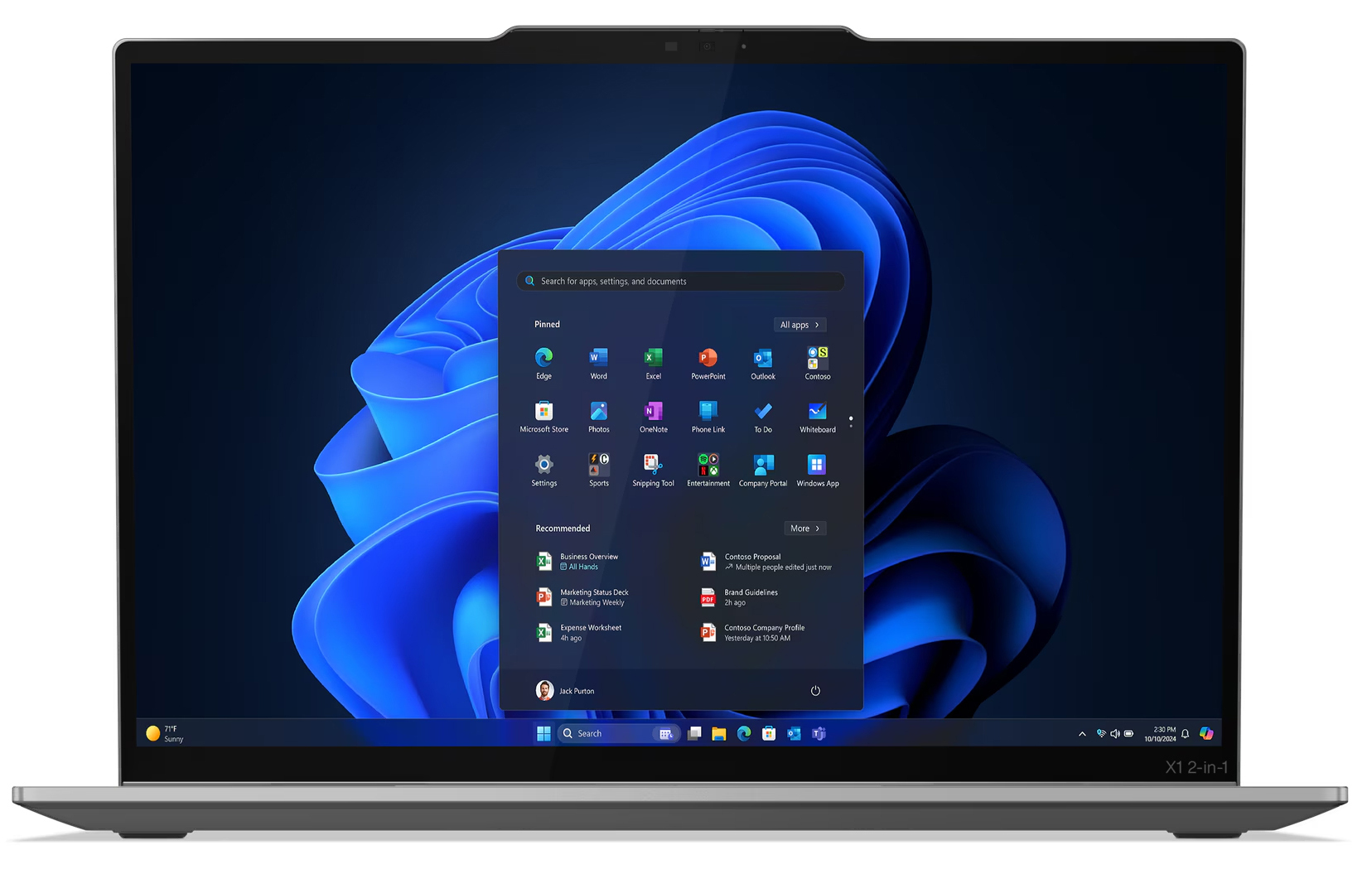 Ноутбук LENOVO ThinkPad X1 2-in-1 Gen 10 (21NVS0LJ00) фото 2