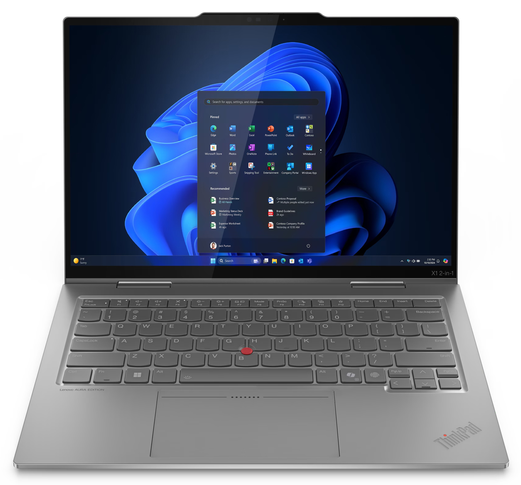 Ноутбук LENOVO ThinkPad X1 2-in-1 Gen 10 (21NVS0LJ00) фото 4
