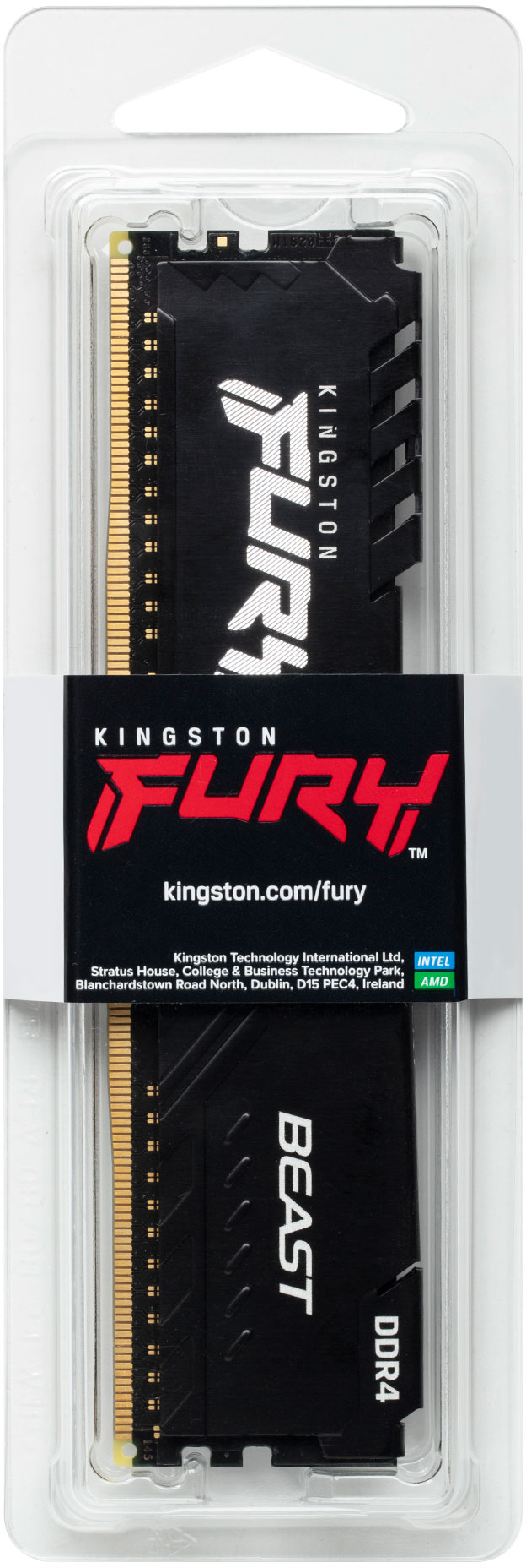 Пам`ять для ПК Kingston DDR4 16GB 3200 FURY Beast (KF432C16BB1/16WP)фото4