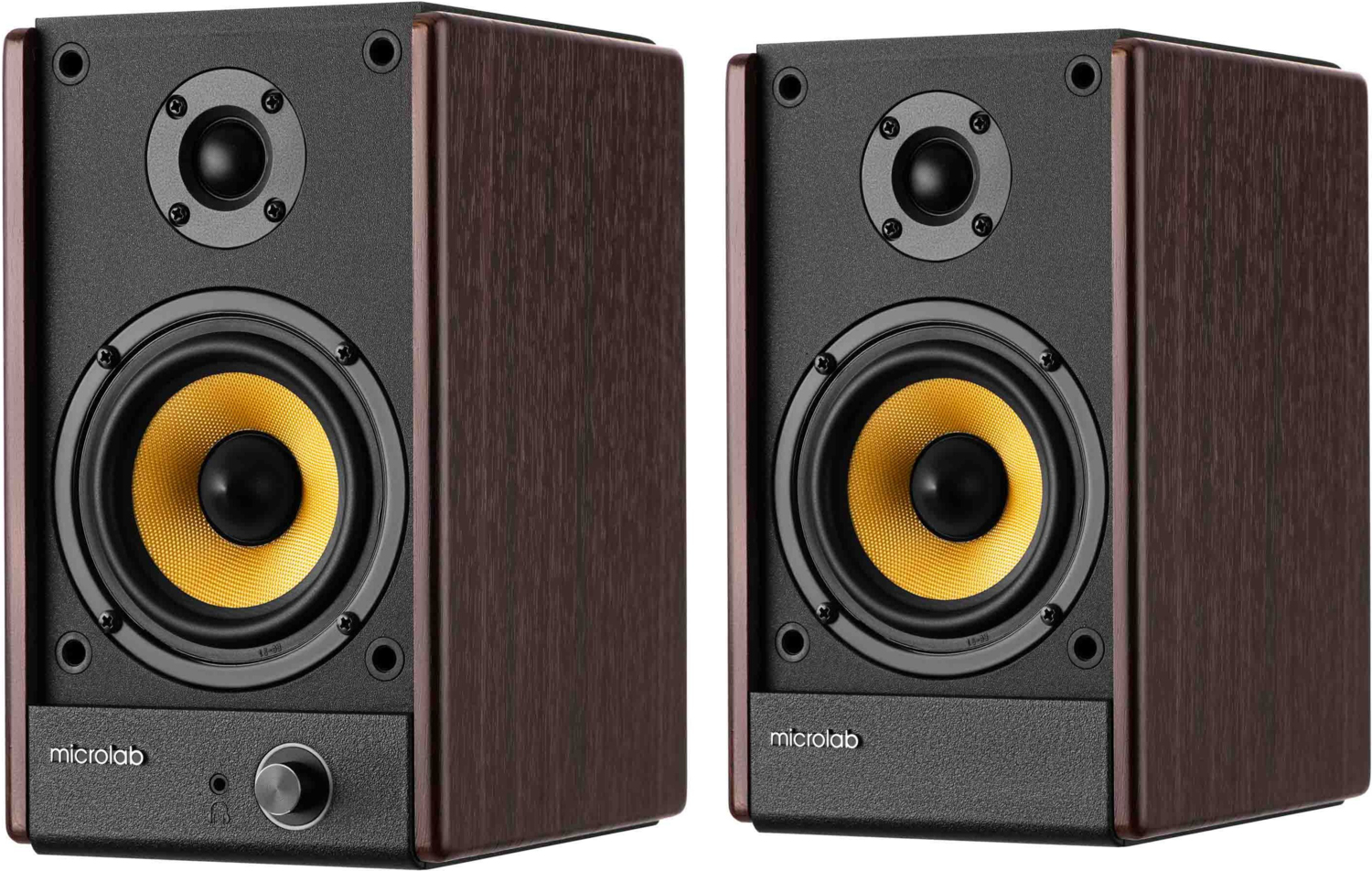 Акустична система MICROLAB SOLO 3 2.0, 40w, mini-jack Brown (SOLO-3BR)фото