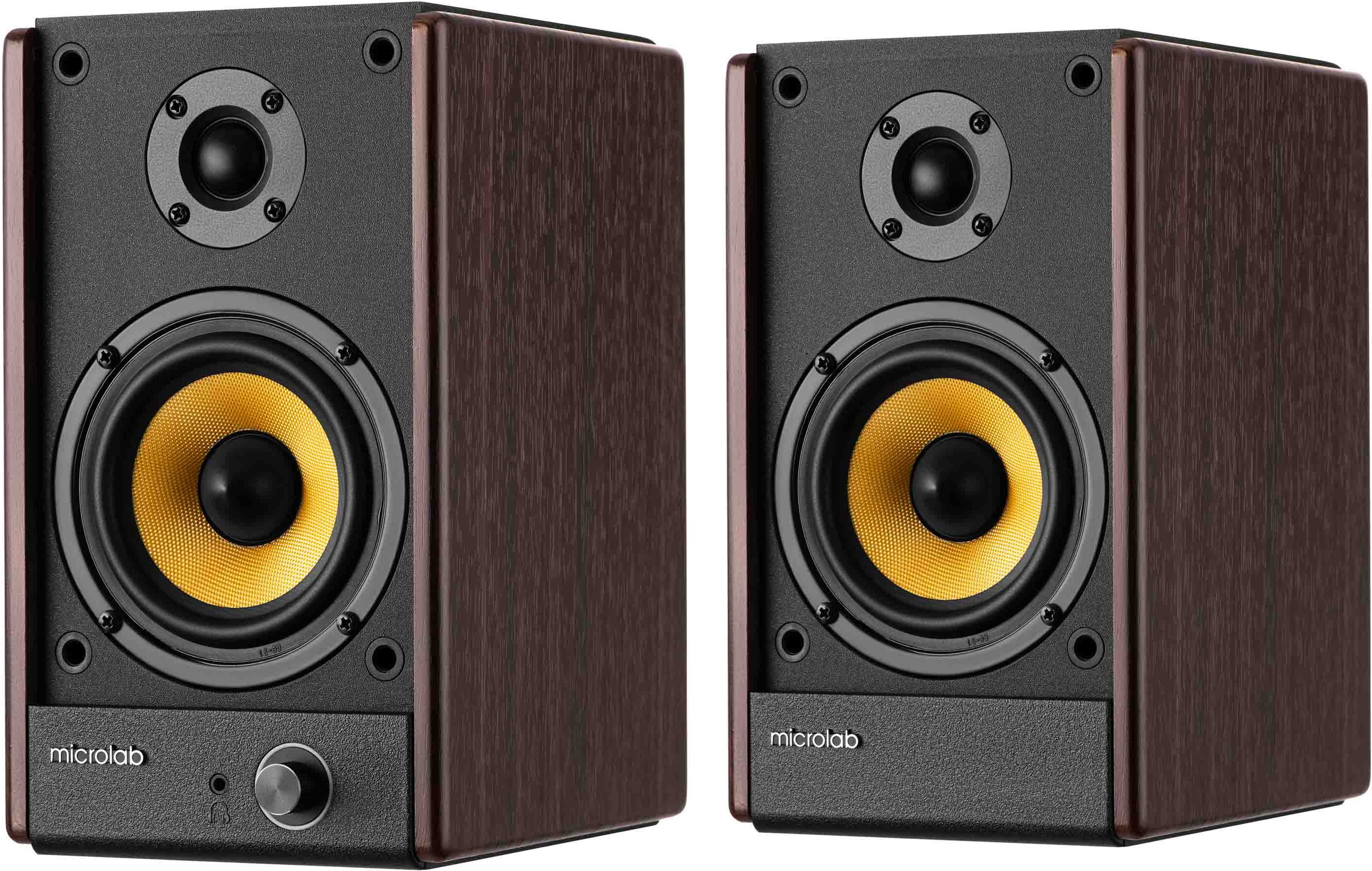 Акустична система MICROLAB SOLO 3 2.0, 40w, mini-jack Brown (SOLO-3BR)фото2