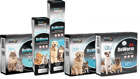 Антигельмінтний препарат для великих собак AnimAll VetLine DeWorm XL 5 табфото2