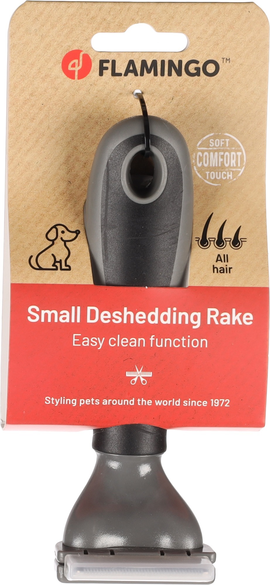 Дешеддер для собак Flamingo для вичісування шерсті S 16 х 6 смфото3