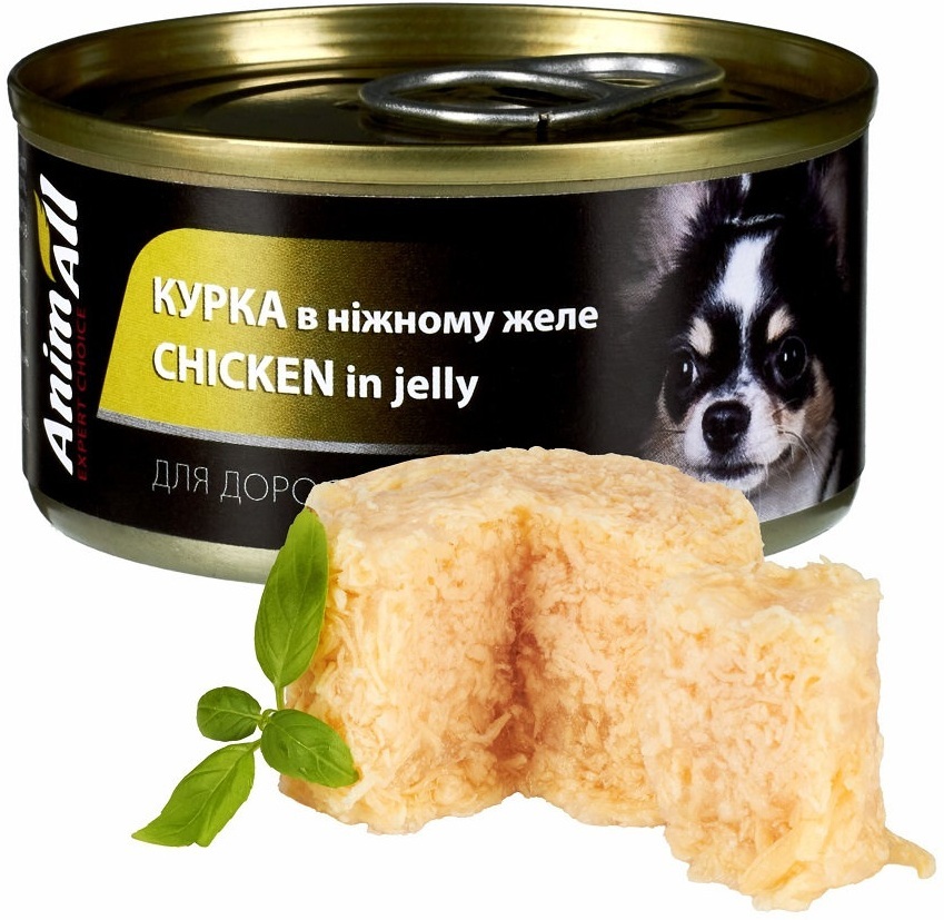Вологий корм для собак AnimAll курка в ніжному желе 85 гфото3