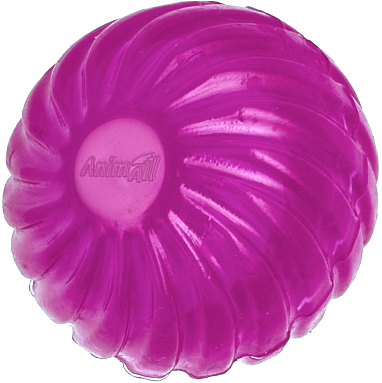 Іграшка AnimAll Fun М’яч хвиля з пищалкою 45 мм фіолетовийфото2