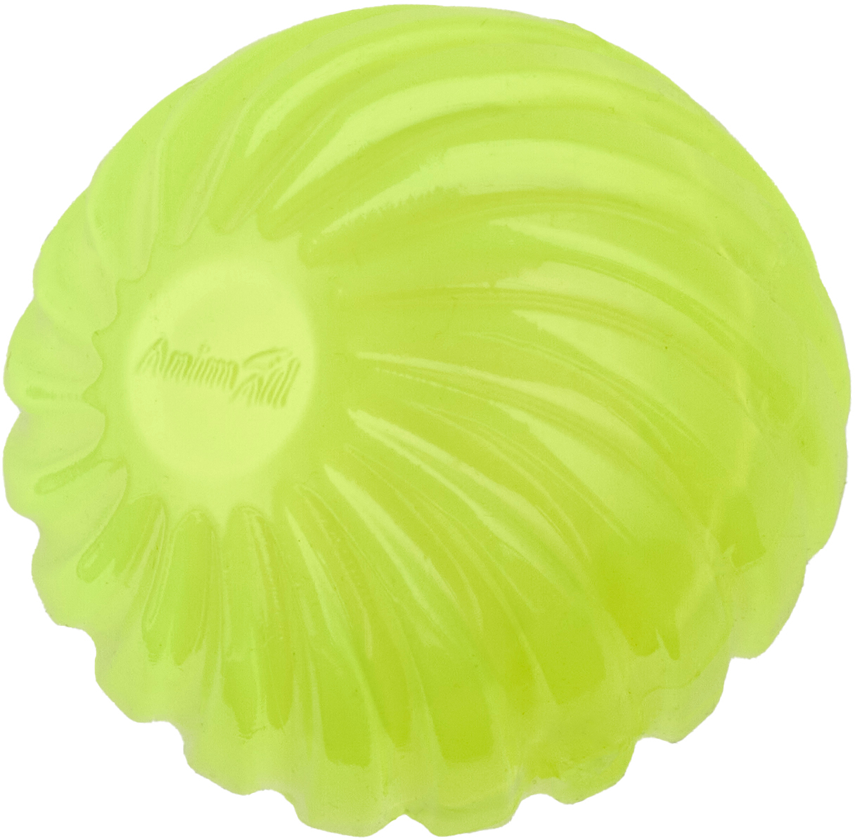 Іграшка AnimAll Fun М’яч хвиля з пищалкою 65 мм жовтийфото2