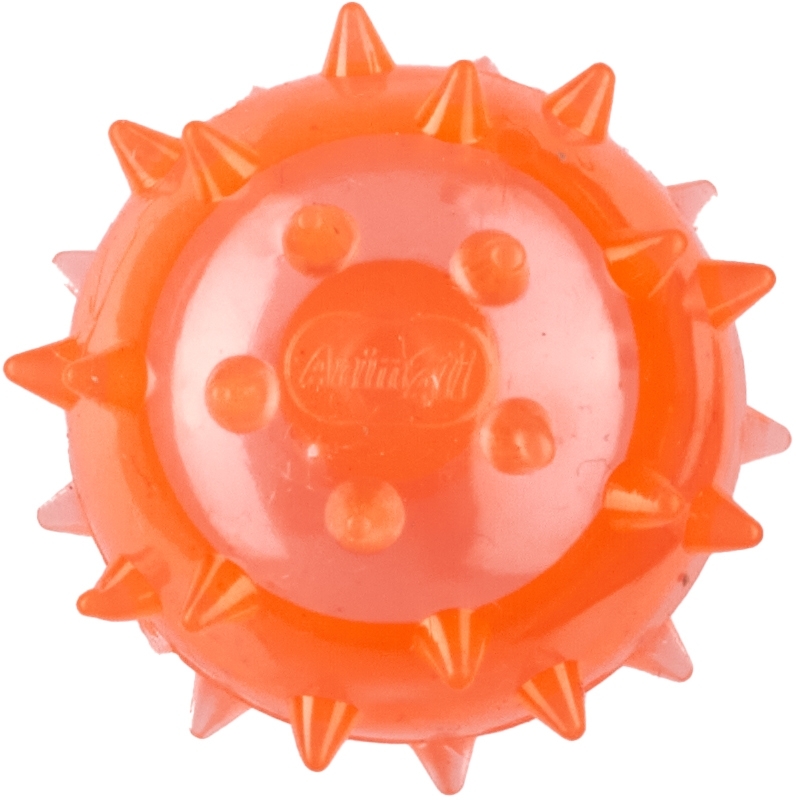 Іграшка AnimAll Fun М’яч шипований з пищалкою 45 мм помаранчевийфото2