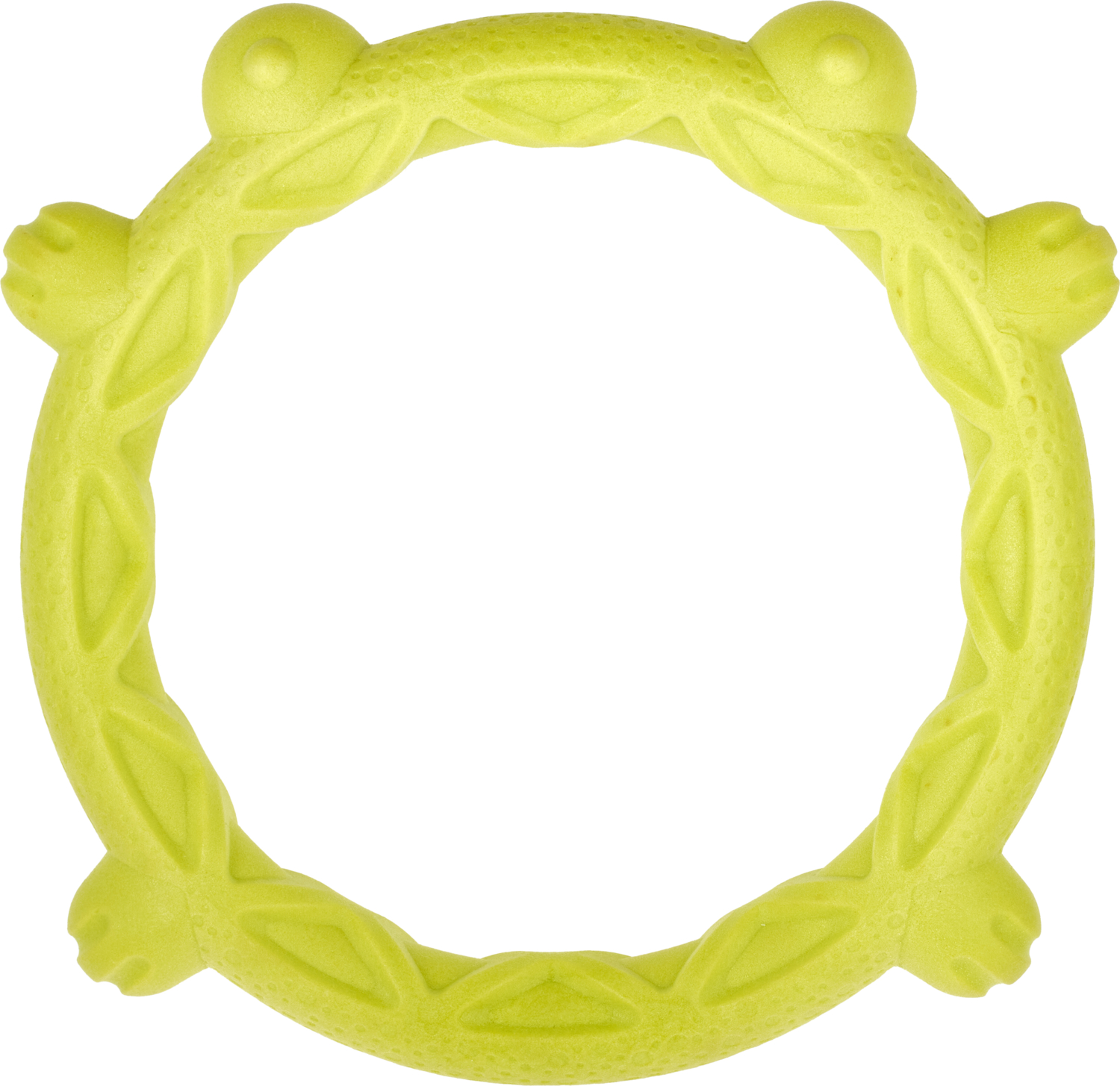 Іграшка AnimAll GrizZzly Кільце-Жабка L зелена 23,5х22,8х3 смфото