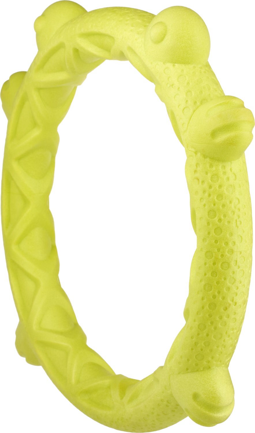 Іграшка AnimAll GrizZzly Кільце-Жабка L зелена 23,5х22,8х3 смфото