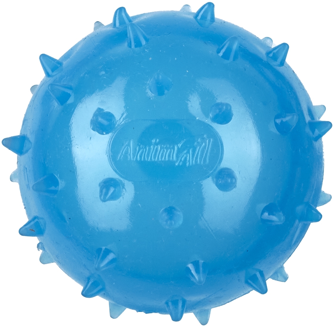 Іграшка AnimAll Fun М’яч шипований з пищалкою 65 мм синійфото2