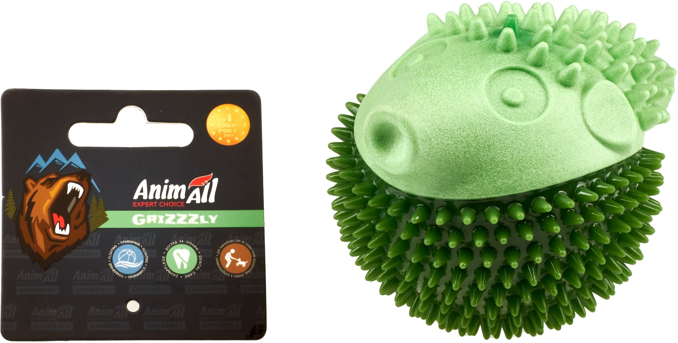 Іграшка AnimAll GrizZzly Риба Фугу темно-зелена 12,1х9х8,9 смфото5
