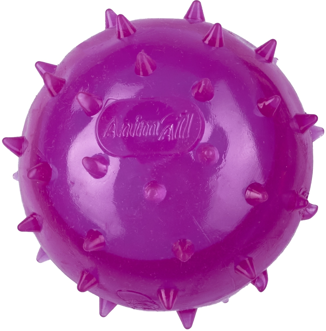 Іграшка AnimAll Fun М’яч шипований з пищалкою 65 мм фіолетовийфото2