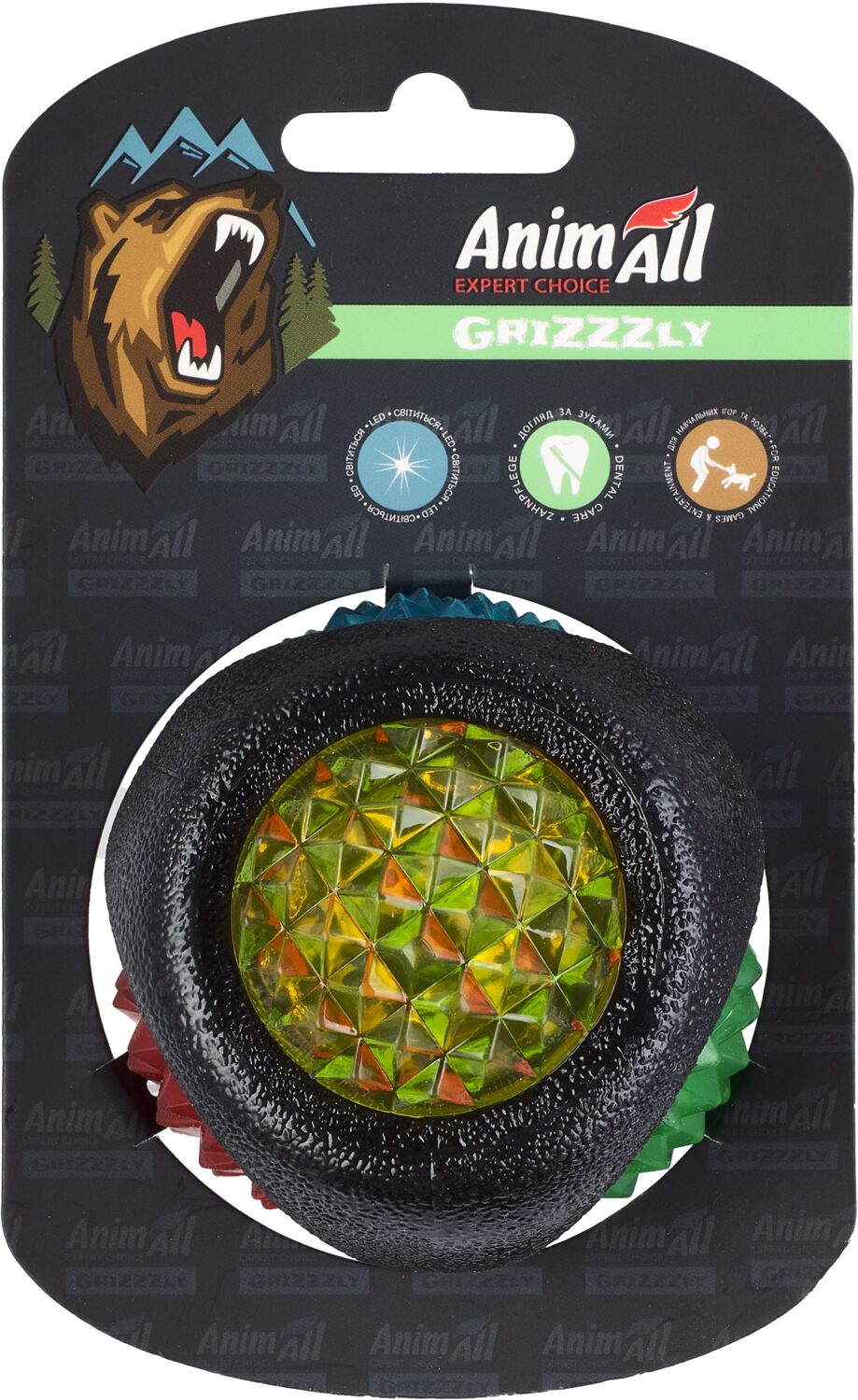 Іграшка AnimAll GrizZzly Світловий LED-М’ячфото