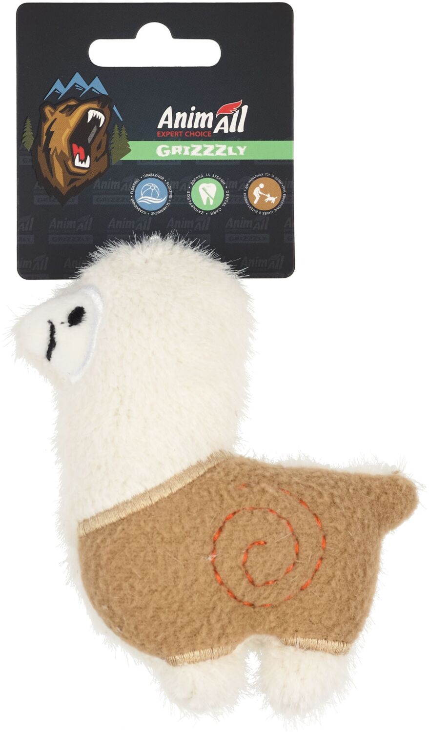 Игрушка мягкая AnimAll GrizZzly Лама 13х10 см фото
