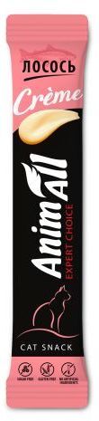Кремовые лакомства для кошек AnimAll со вкусом лосося 6 х 15 г фото 3