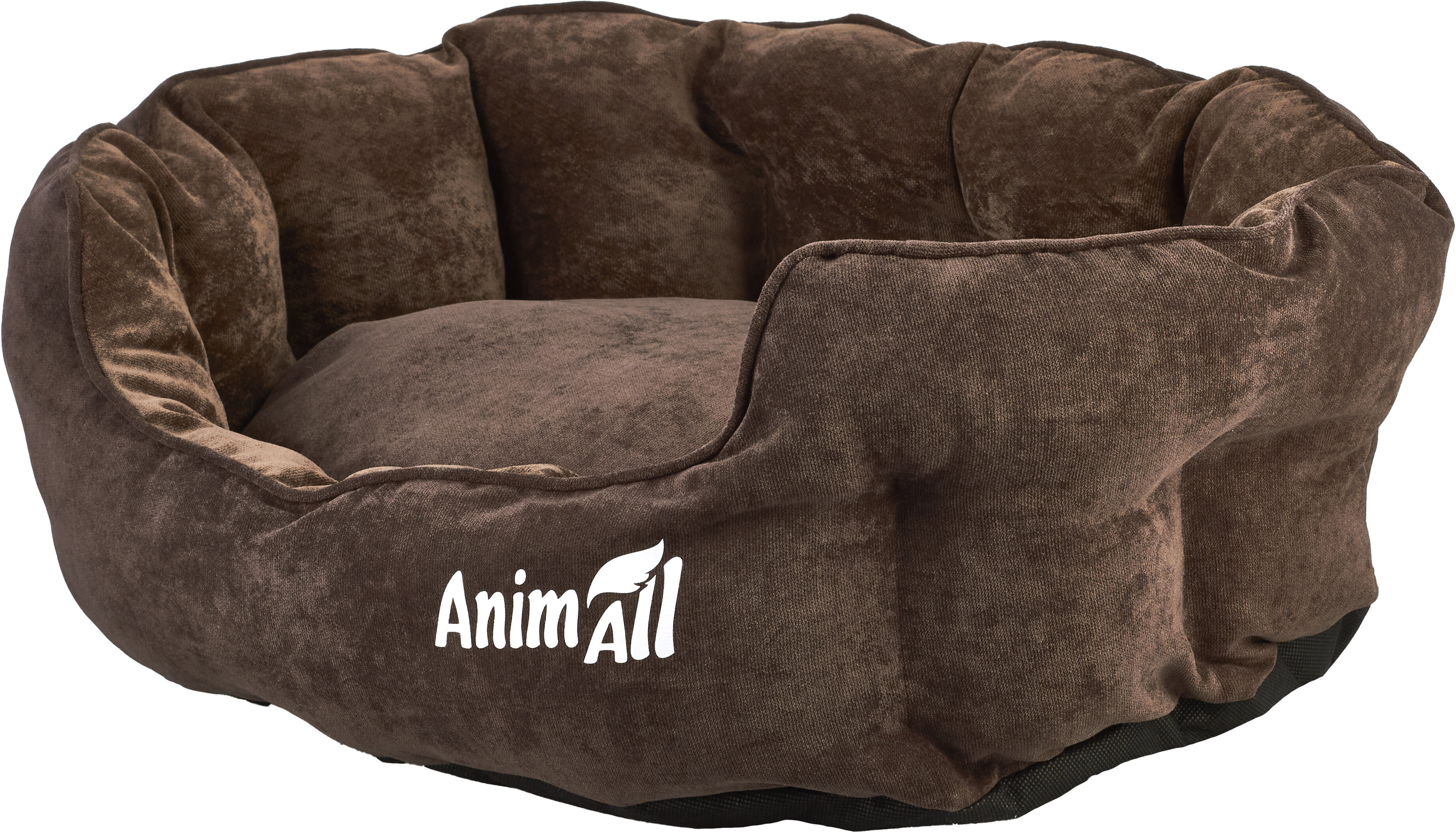 Лежак AnimAll Royal Velours M Chocolate 53х47х21 смфото3