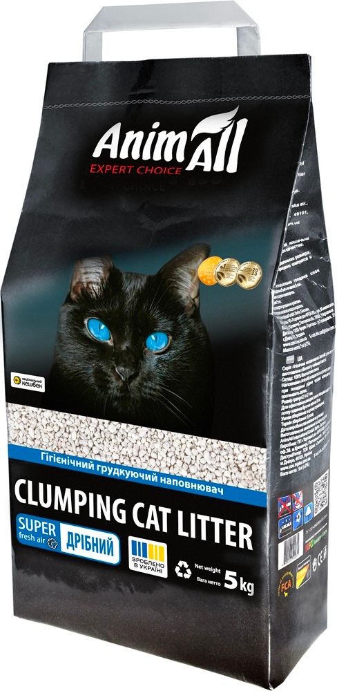 Наполнитель AnimAll Бентонитовый мелкая фракция 5 кг фото 