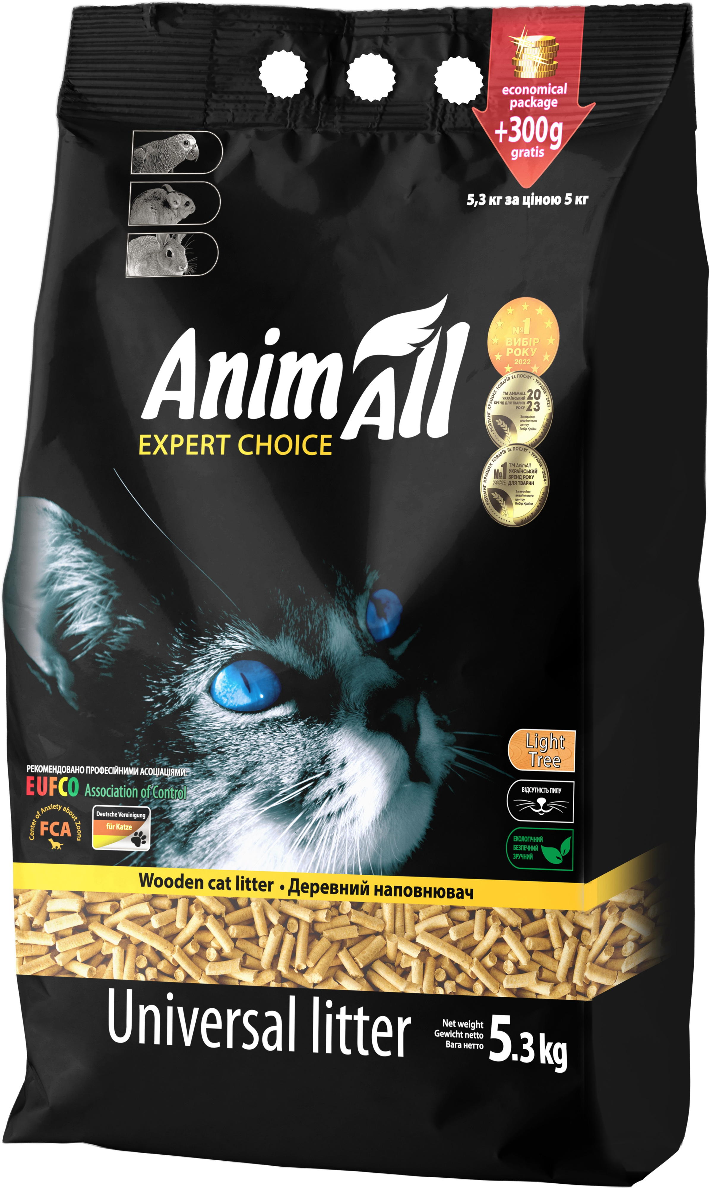 Наполнитель AnimAll древесный 5,3 кг фото 2