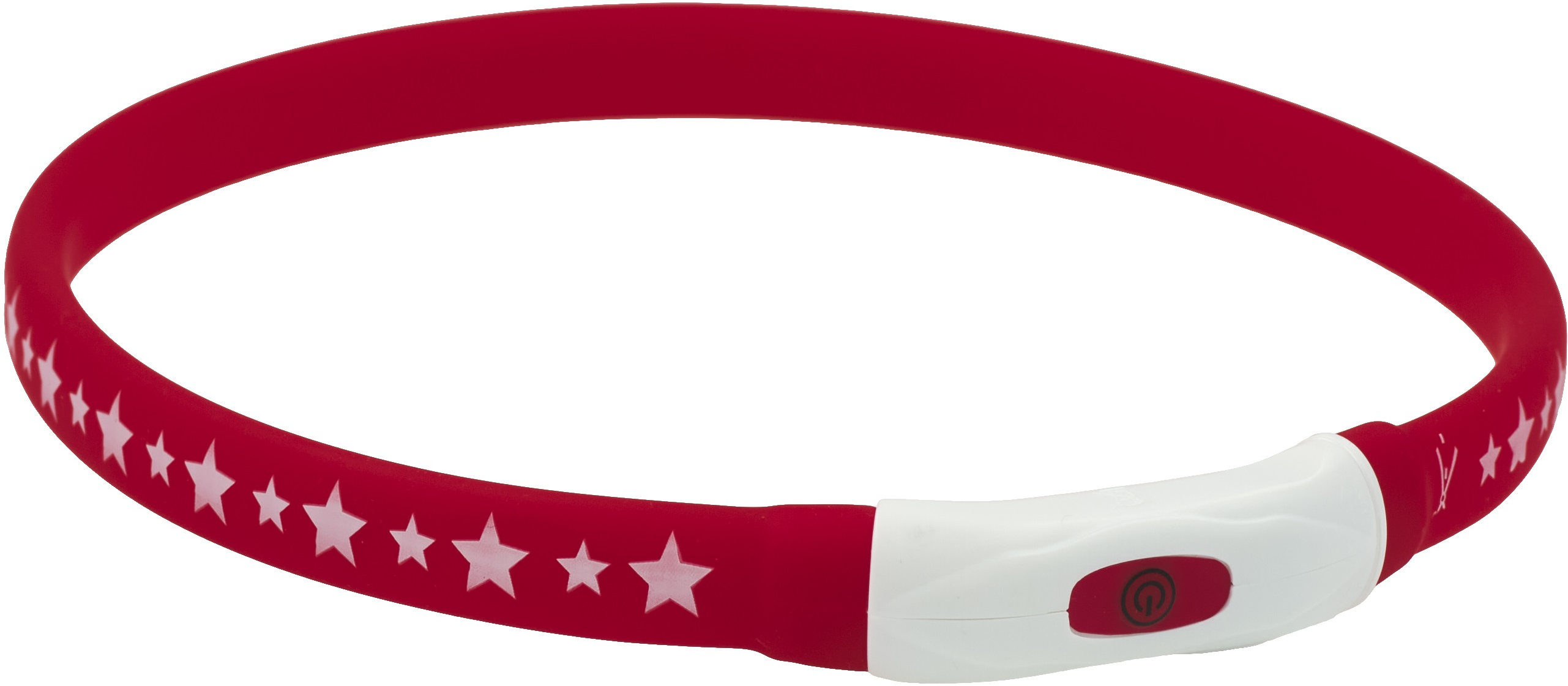 Ошейник AnimAll LED-M 55 см красный с подзарядкой USB фото 2