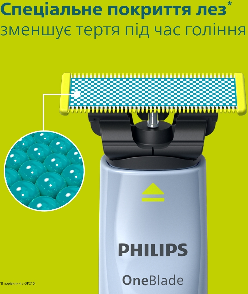 Змінні леза PHILIPS OneBlade QP235/50 (3 шт) для надчутливої шкірифото6