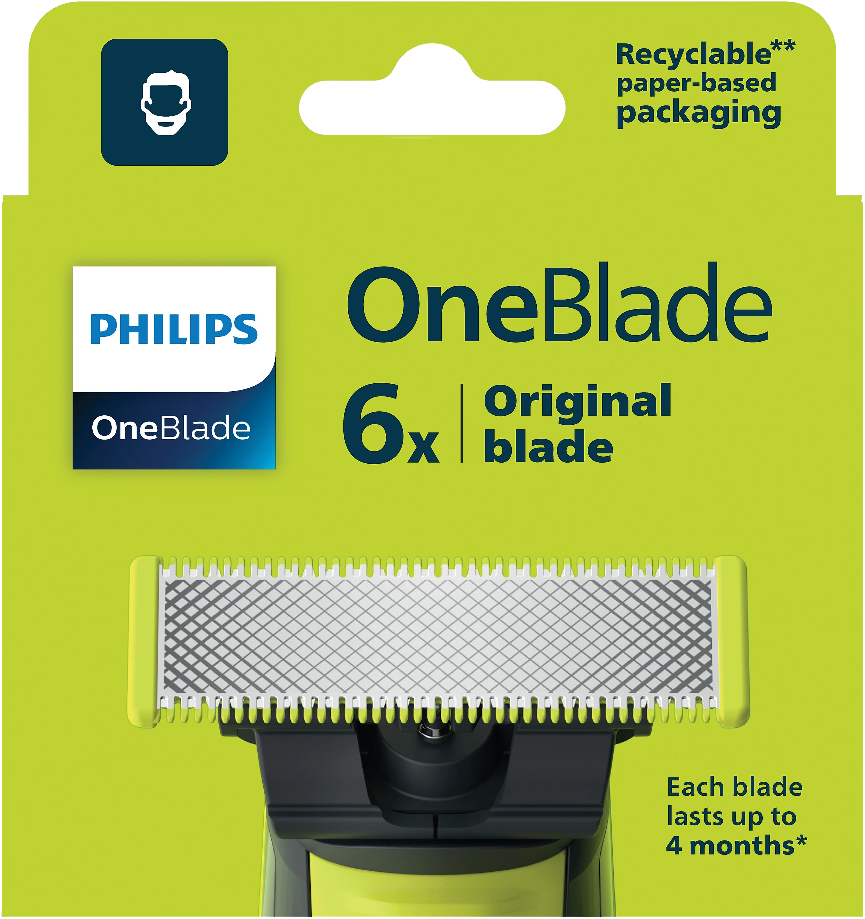 Сменные лезвия PHILIPS OneBlade QP260/50 (6 шт) фото 3