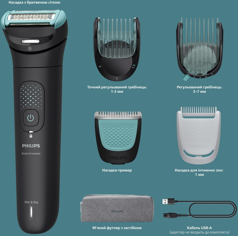 Триммер для тела Philips BG7470/15 серии 7000 фото 3