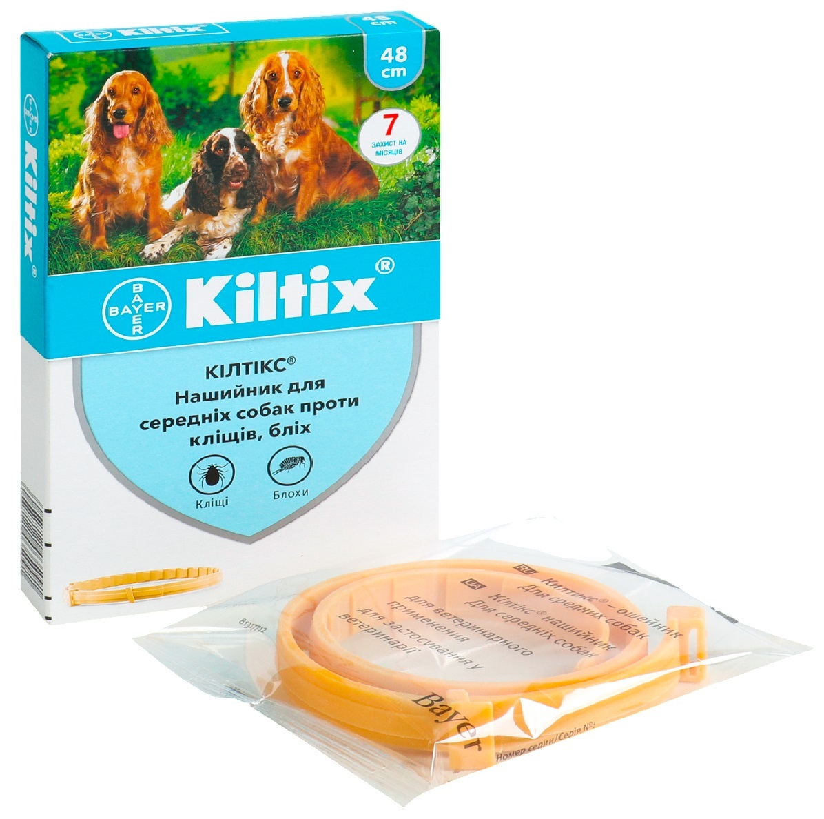 Нашийник Bayer Kiltix від бліх та кліщів 48 смфото2