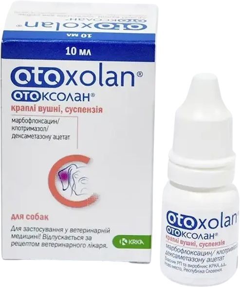 Отоксолан суспензія вушна 10 мл для тваринфото3