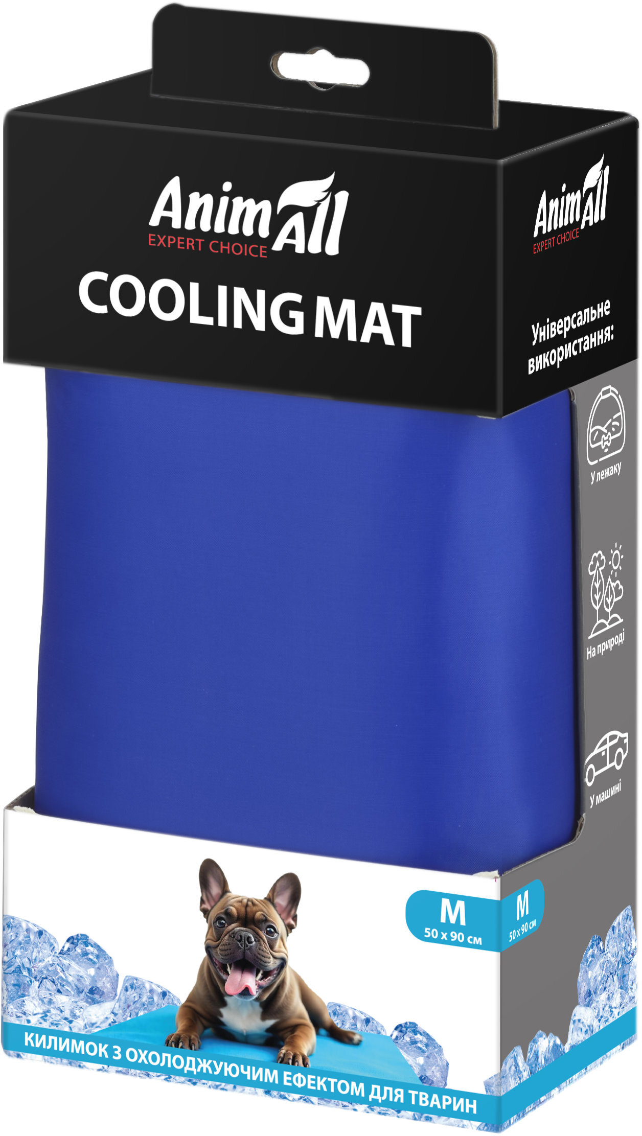 Охлаждающий коврик AnimAll размер М 50x90 фото 2