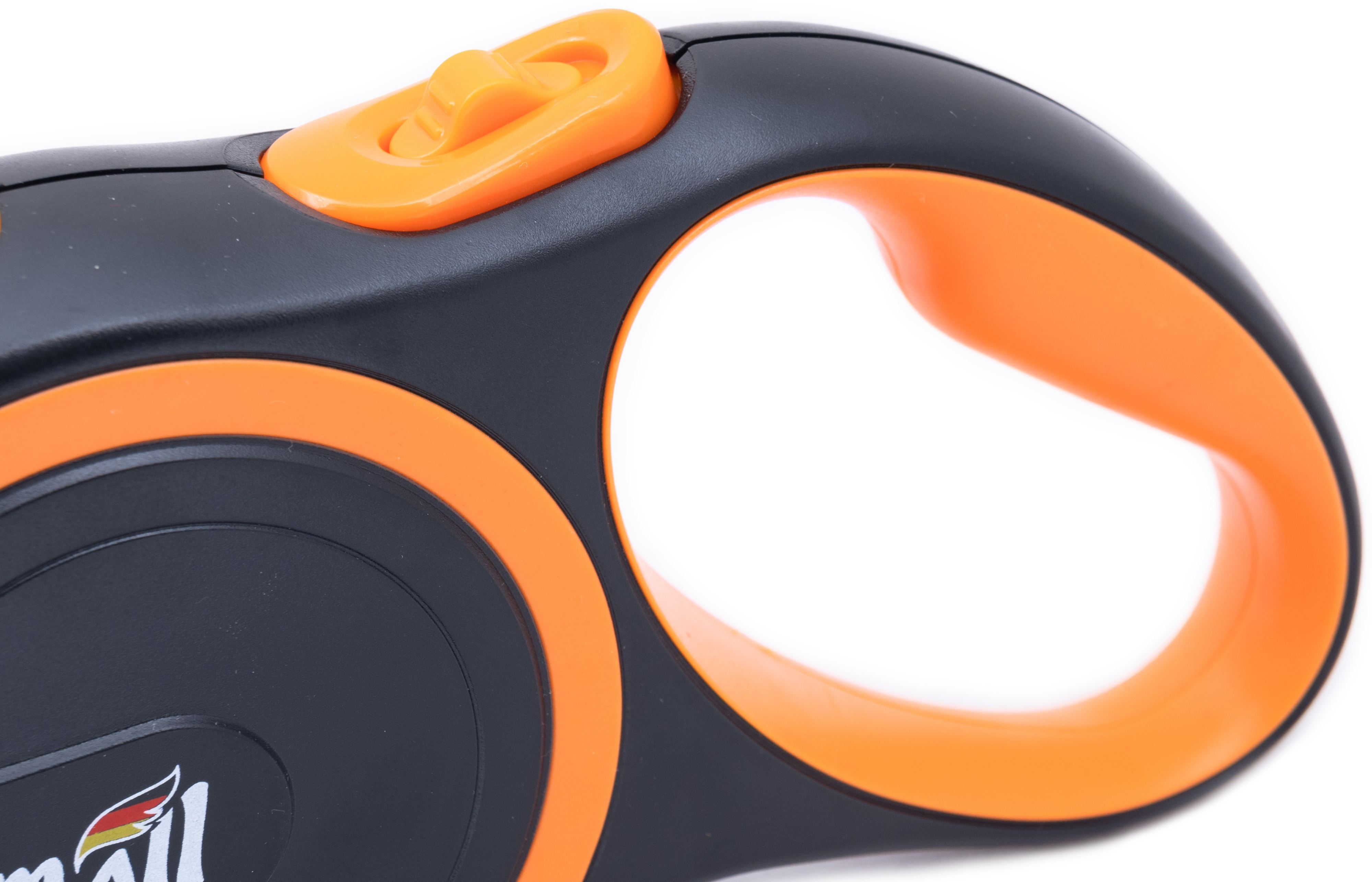 Рулетка-повідець AnimAll до 15 кг/3 метра S помаранчевий-чорнийфото2