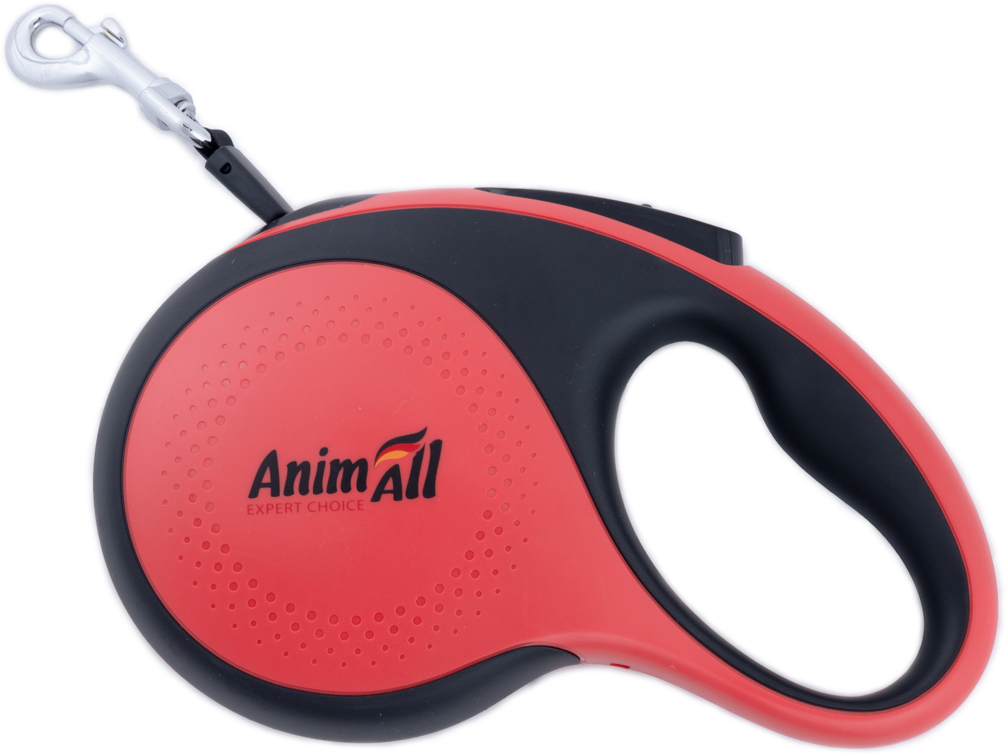 Рулетка-повідець AnimAll з диспенсером L до 50 кг/5 метрів червона MS7016-Bфото3