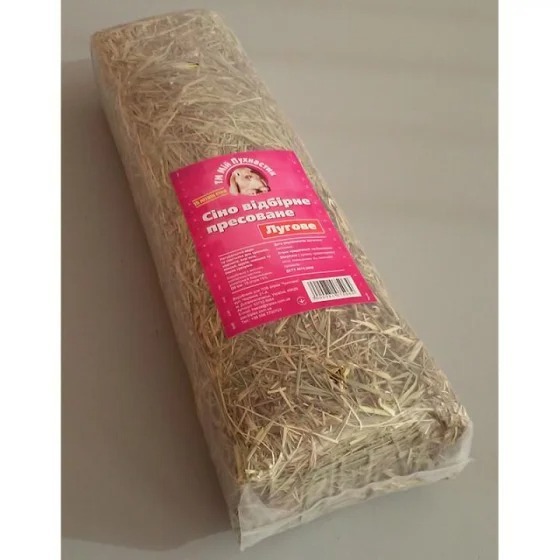 Сено луговое прессованное Мій Пухнастик 1 кг фото 2